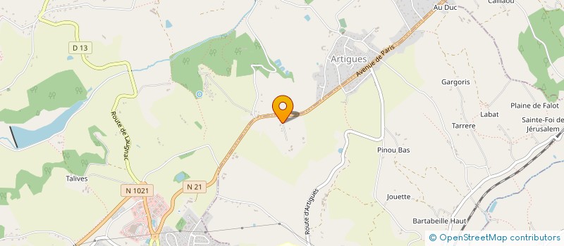 localisation de l'entreprise MADAME TRECY MARRASSE  PONT-DU-CASSE