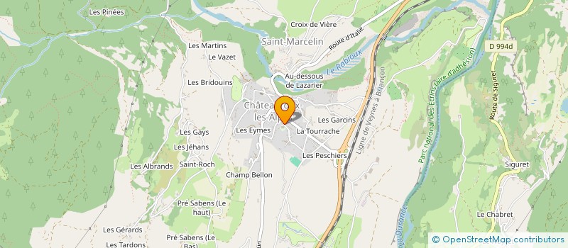 localisation de l'entreprise MADAME TRECY SADOUX  CHATEAUROUX-LES-ALPES