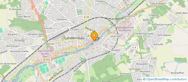 localisation de l'entreprise MADAME TREISSY MULLER à LANDERNEAU