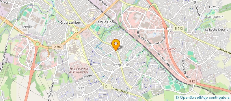 localisation de l'entreprise MADAME TRESSY LE GUEN  TREGUEUX