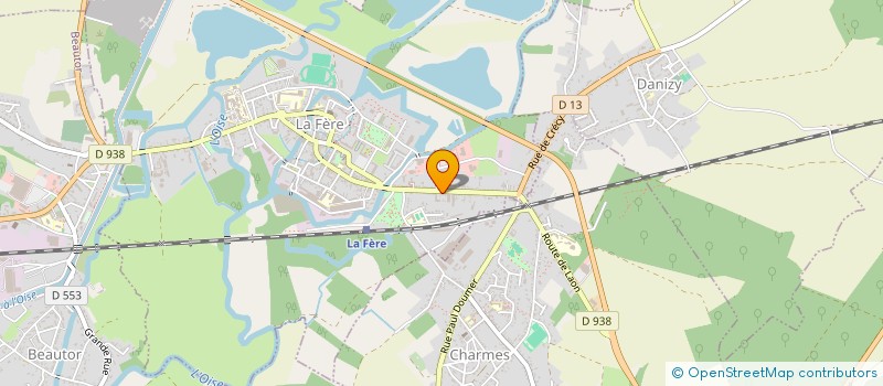 localisation de l'entreprise MADAME TRESSY VASSEUR à LA FERE