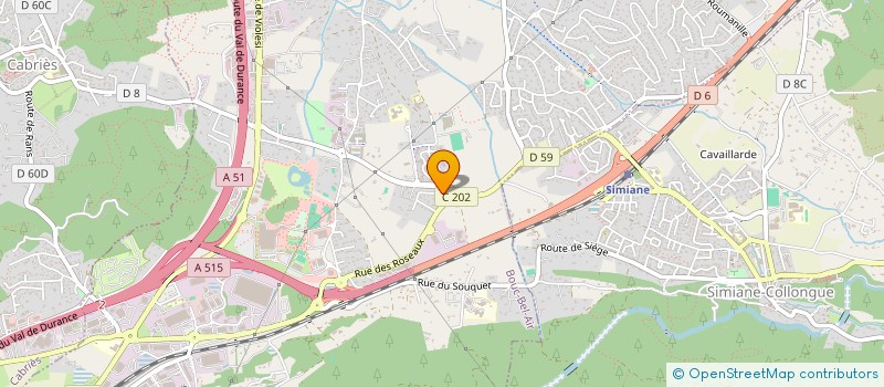 localisation de l'entreprise MADAME TRINITE BRIFFA  BOUC-BEL-AIR