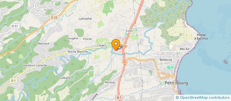 localisation de l'entreprise MADAME TRINITE VALMAR  PETIT-BOURG