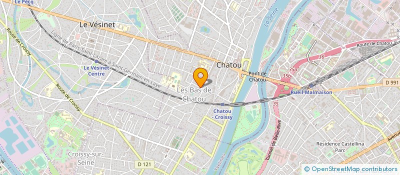 localisation de l'entreprise MADAME TROUDE MATHY à CHATOU