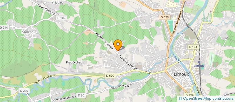 localisation de l'entreprise MADAME TRUDY MILLER à LIMOUX