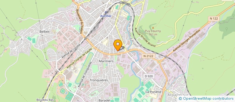 localisation de l'entreprise MADAME TSERENKHAND AVIRMED à AURILLAC