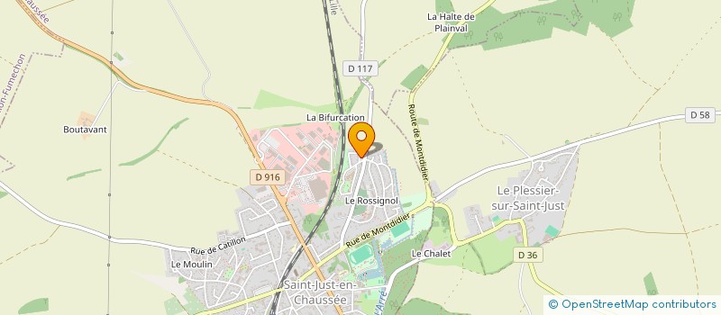 localisation de l'entreprise MADAME TSHIMANGA BAPUWA  SAINT-JUST-EN-CHAUSSEE