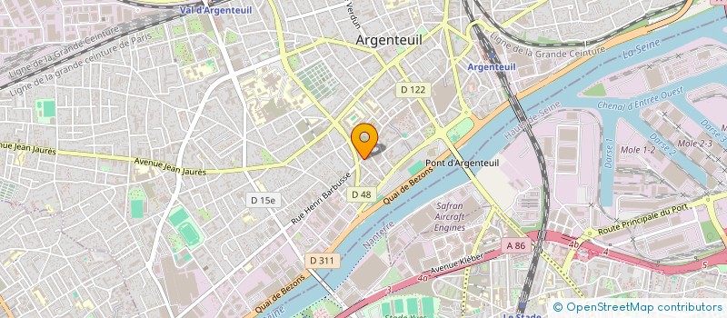 localisation de l'entreprise MADAME TSHINGUTA MBUYI  ARGENTEUIL