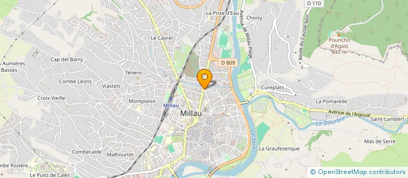 localisation de l'entreprise MADAME TSIORISOA ANDRIATSIFARITANA à MILLAU