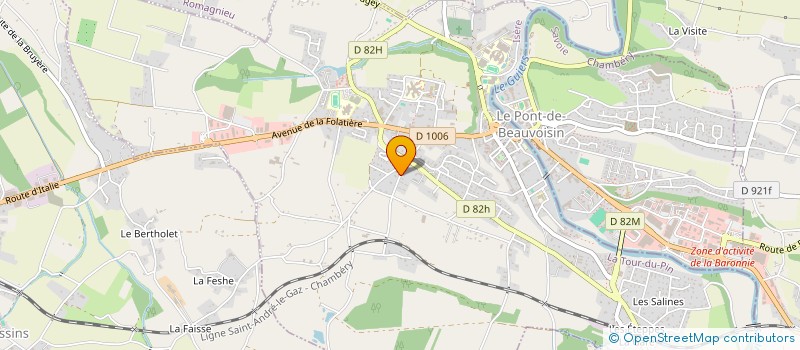 localisation de l'entreprise MADAME TUBA ERYILMAZ  LE PONT-DE-BEAUVOISIN