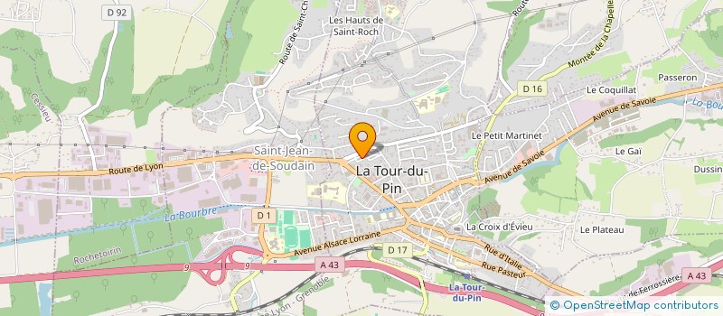 localisation de l'entreprise MADAME TUGCE BICER  LA TOUR-DU-PIN