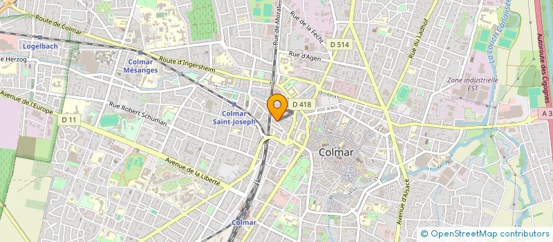 localisation de l'entreprise MADAME TUGCE CINAR  COLMAR