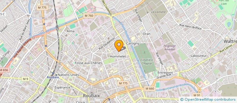 localisation de l'entreprise MADAME TULAY TEKIN à ROUBAIX