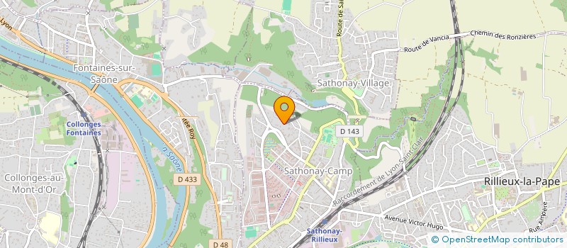 localisation de l'entreprise MADAME TULLIA GAUTHIER  SATHONAY-CAMP