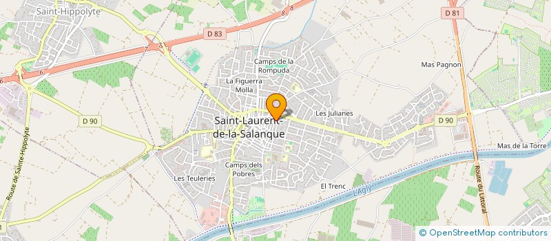 localisation de l'entreprise MADAME TYFANNIE PARENT à SAINT-LAURENT-DE-LA-SALANQUE