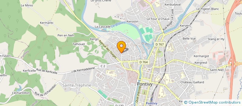 localisation de l'entreprise MADAME TYFENN ALLIOU à PONTIVY