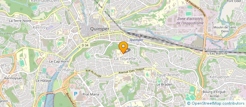 localisation de l'entreprise MADAME TYFENN ARTUS à QUIMPER