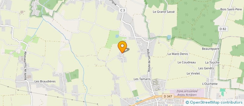 localisation de l'entreprise MADAME TYFFANNY SAUVAITRE  LOIRE-AUTHION