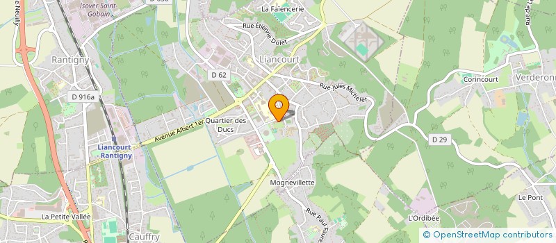 localisation de l'entreprise MADAME TYFFEN LEROUX  LIANCOURT