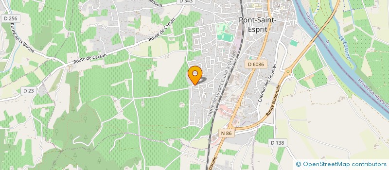 localisation de l'entreprise MADAME TYNA PREVOST  PONT-SAINT-ESPRIT