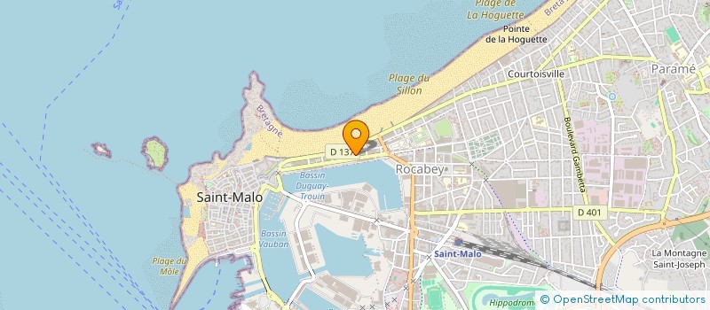 localisation de l'entreprise MADAME TYPHAINE BASLE  SAINT-MALO