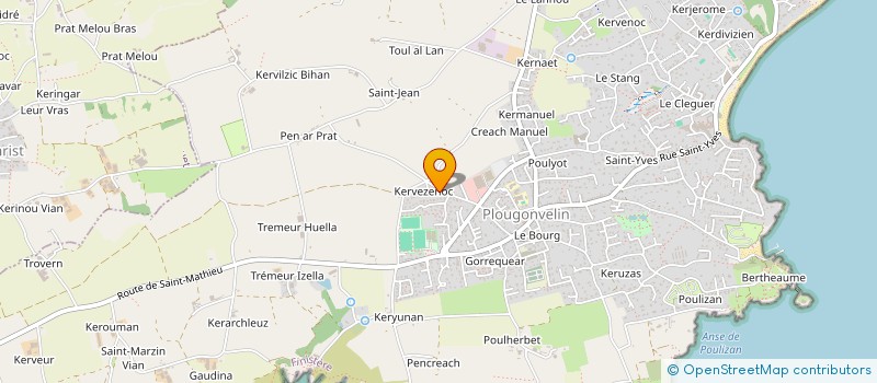 localisation de l'entreprise MADAME TYPHAINE CANN à PLOUGONVELIN