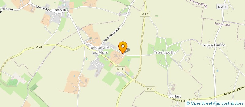 localisation de l'entreprise MADAME TYPHAINE GIRARDIN  TOCQUEVILLE-LES-MURS