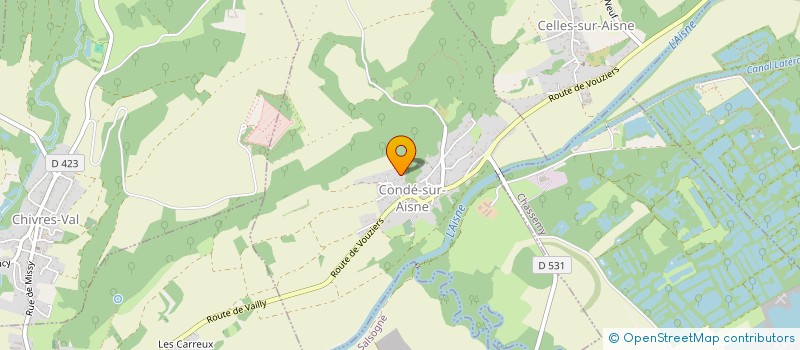 localisation de l'entreprise MADAME TYPHAINE GUEDON  CONDE-SUR-AISNE