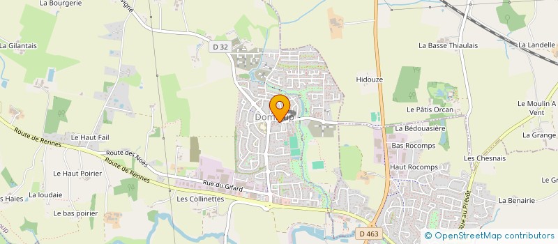 localisation de l'entreprise MADAME TYPHAINE LE BLANC  DOMLOUP