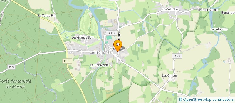 localisation de l'entreprise MADAME TYPHAINE LECOUBLET  LE TRONCHET