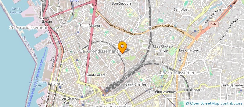 localisation de l'entreprise MADAME TYPHAINE PASQUIER à MARSEILLE