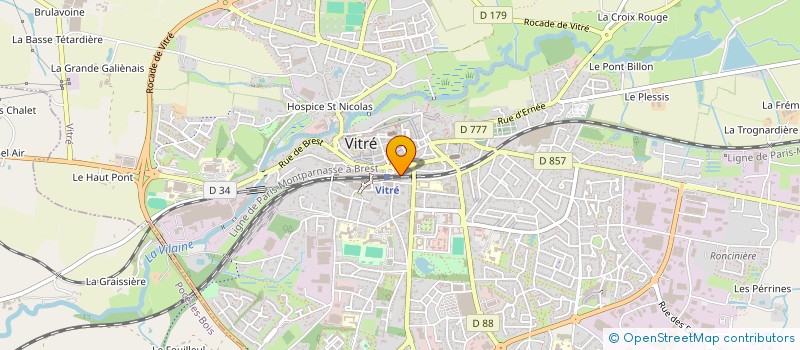 localisation de l'entreprise MADAME TYPHAINE RENAUX  VITRE