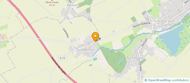 localisation de l'entreprise MADAME TYPHAINE RIVIERE  SAUDEMONT