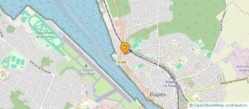 localisation de l'entreprise MADAME TYPHAINE THOMAS  ETAPLES