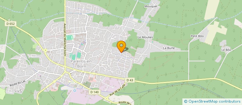 localisation de l'entreprise MADAME TYPHAINE UGUEN  PONTENX-LES-FORGES