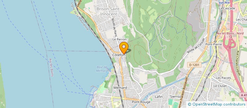 localisation de l'entreprise MADAME TYPHAINE VIOT  AIX LES BAINS