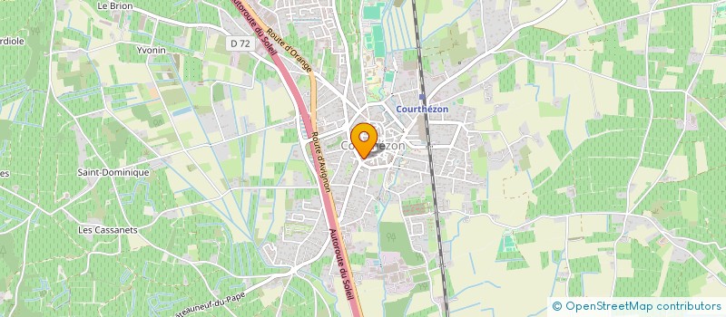 localisation de l'entreprise MADAME TYPHANIE HELLERINGER  COURTHEZON