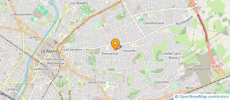 localisation de l'entreprise MADAME TYPHANIE JOUVEAU à LE MANS