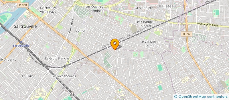 localisation de l'entreprise MADAME TYPHANIE ROCHE  HOUILLES