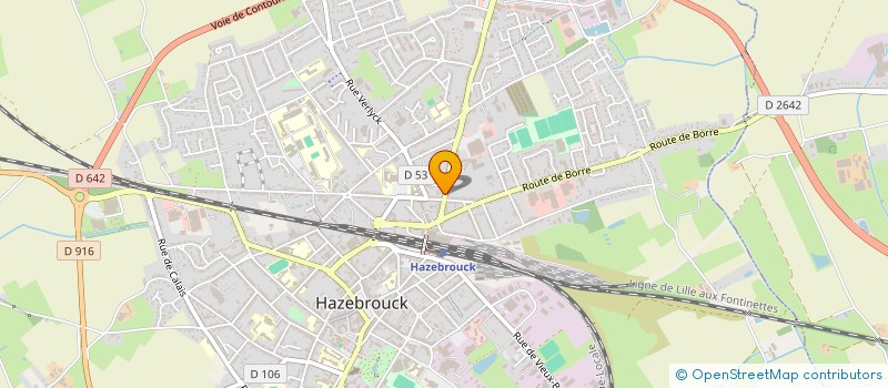 localisation de l'entreprise MADAME TYPHELLE DUCROCQ  HAZEBROUCK