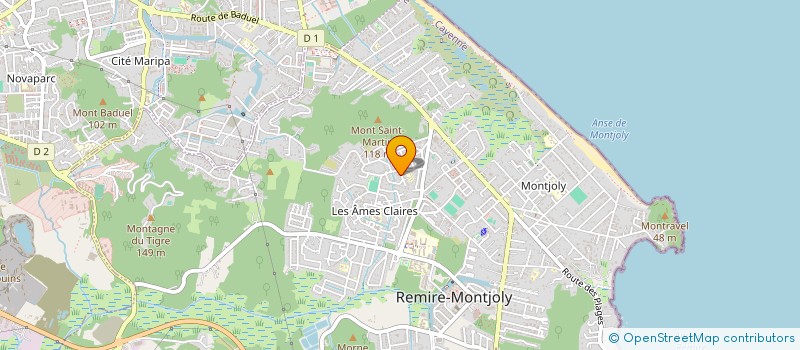 localisation de l'entreprise MADAME UDINE ARMANGE  REMIRE-MONTJOLY