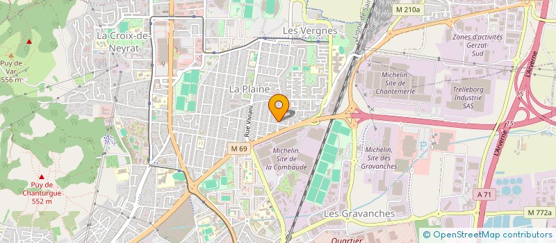 localisation de l'entreprise MADAME ULKER YILMAZ  CLERMONT-FERRAND