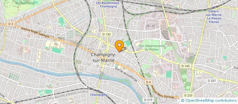 localisation de l'entreprise MADAME ULRIKE BAADER à CHAMPIGNY-SUR-MARNE