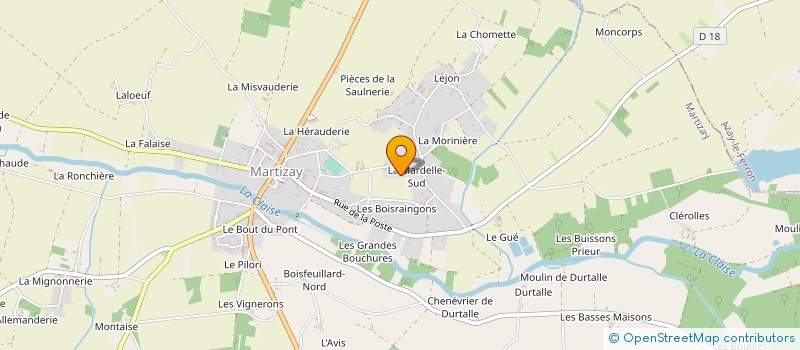 localisation de l'entreprise MADAME ULRIKE HORBACH à MARTIZAY