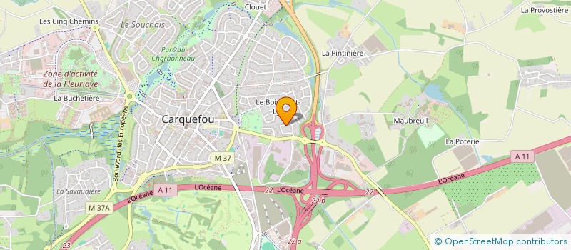 localisation de l'entreprise MADAME ULRIKE WAGNER  CARQUEFOU