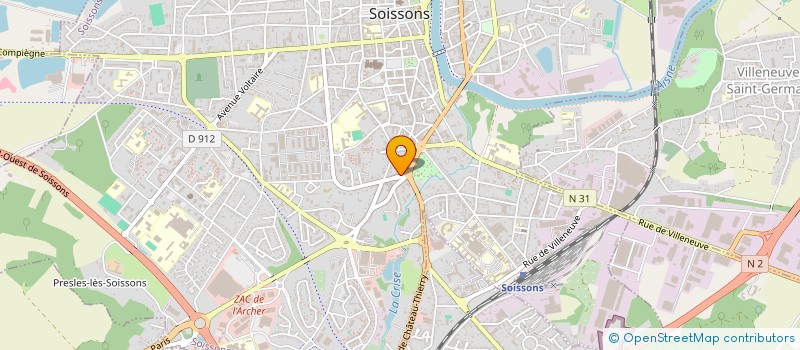 localisation de l'entreprise MADAME ULYANA VLASYUK à SOISSONS