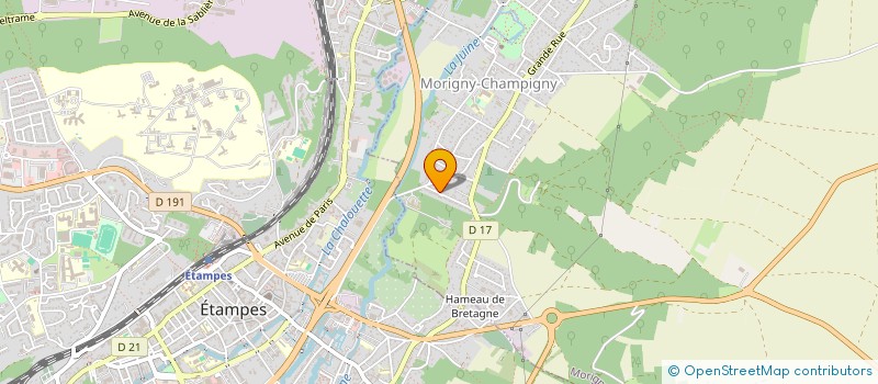 localisation de l'entreprise MADAME URIELLE CHARPENTE  MORIGNY-CHAMPIGNY