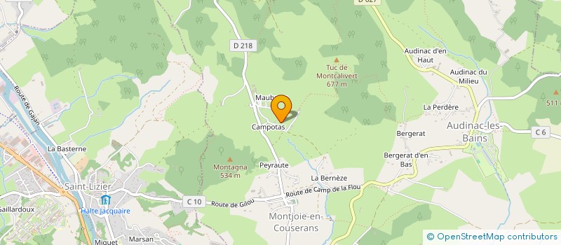localisation de l'entreprise MADAME URIELLE FOUNEAU à MONTJOIE-EN-COUSERANS