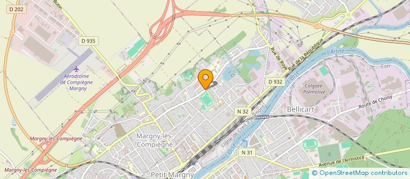 localisation de l'entreprise MADAME URSMER ENGA ODJANDO  MARGNY-LES-COMPIEGNE