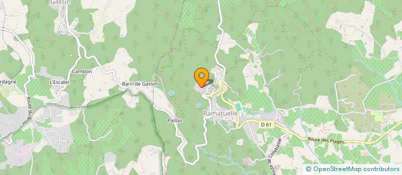 localisation de l'entreprise MADAME URSULA BATTINI  RAMATUELLE